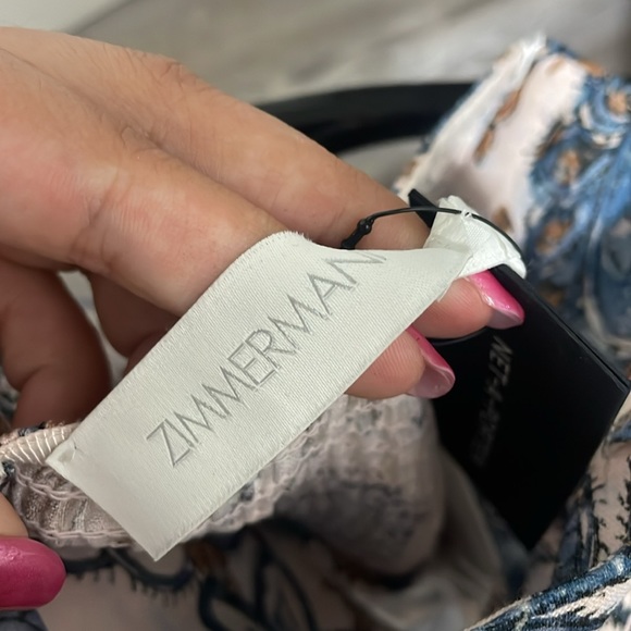 Zimmermann Vitali Bandeau Midi Dress in Cornflower Floral - Picture 6 of 8